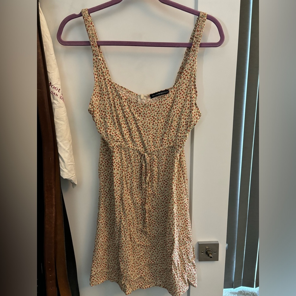Brandy Melville Yellow Floral Mini Dress